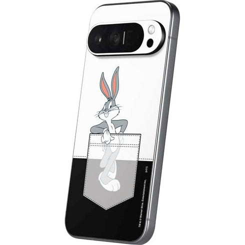 Looney Tunes Bugs Bunny Black White Pixel 9 Pro XL Skin